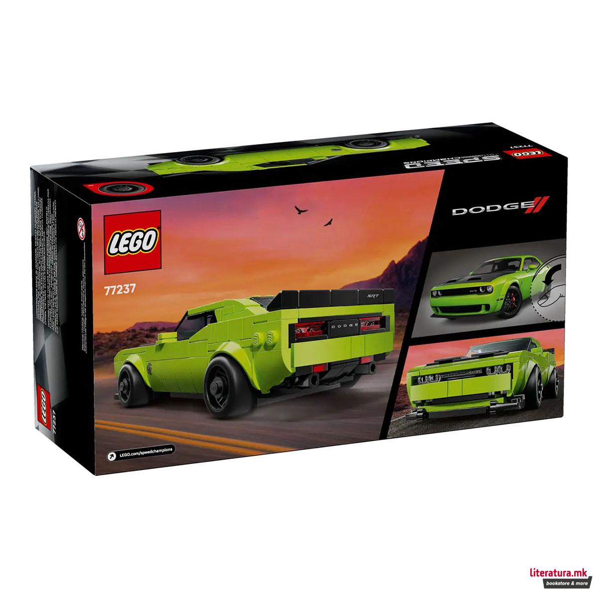LEGO коцки, Speed Champions, Dodge Challenger SRT Hellcat Sports Car 