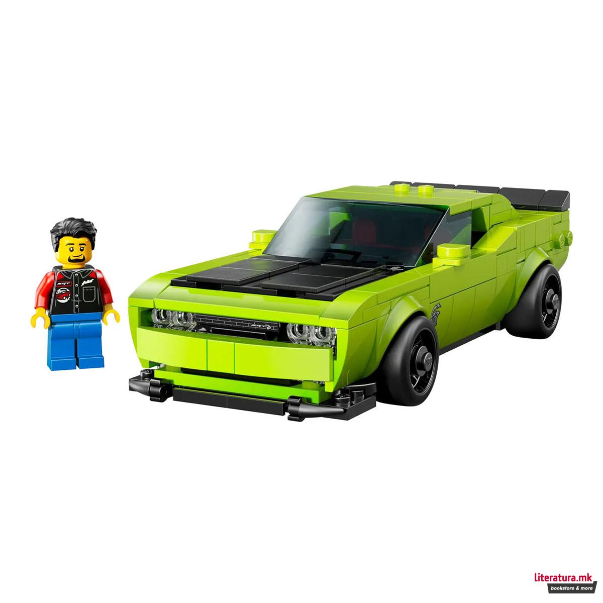 LEGO коцки, Speed Champions, Dodge Challenger SRT Hellcat Sports Car 