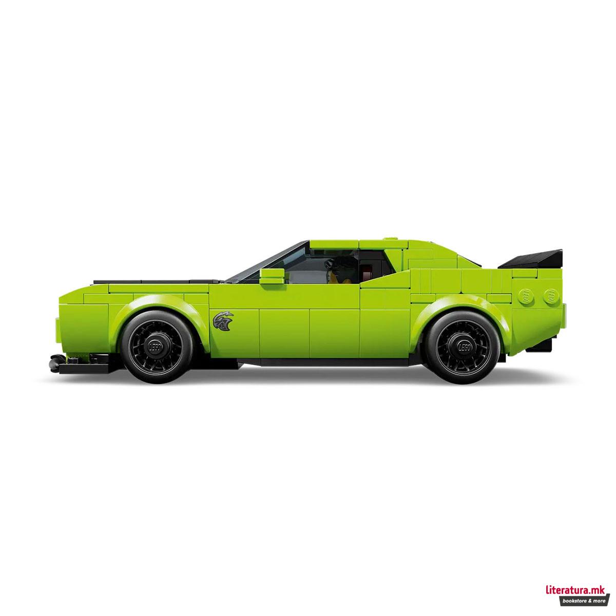 LEGO коцки, Speed Champions, Dodge Challenger SRT Hellcat Sports Car 