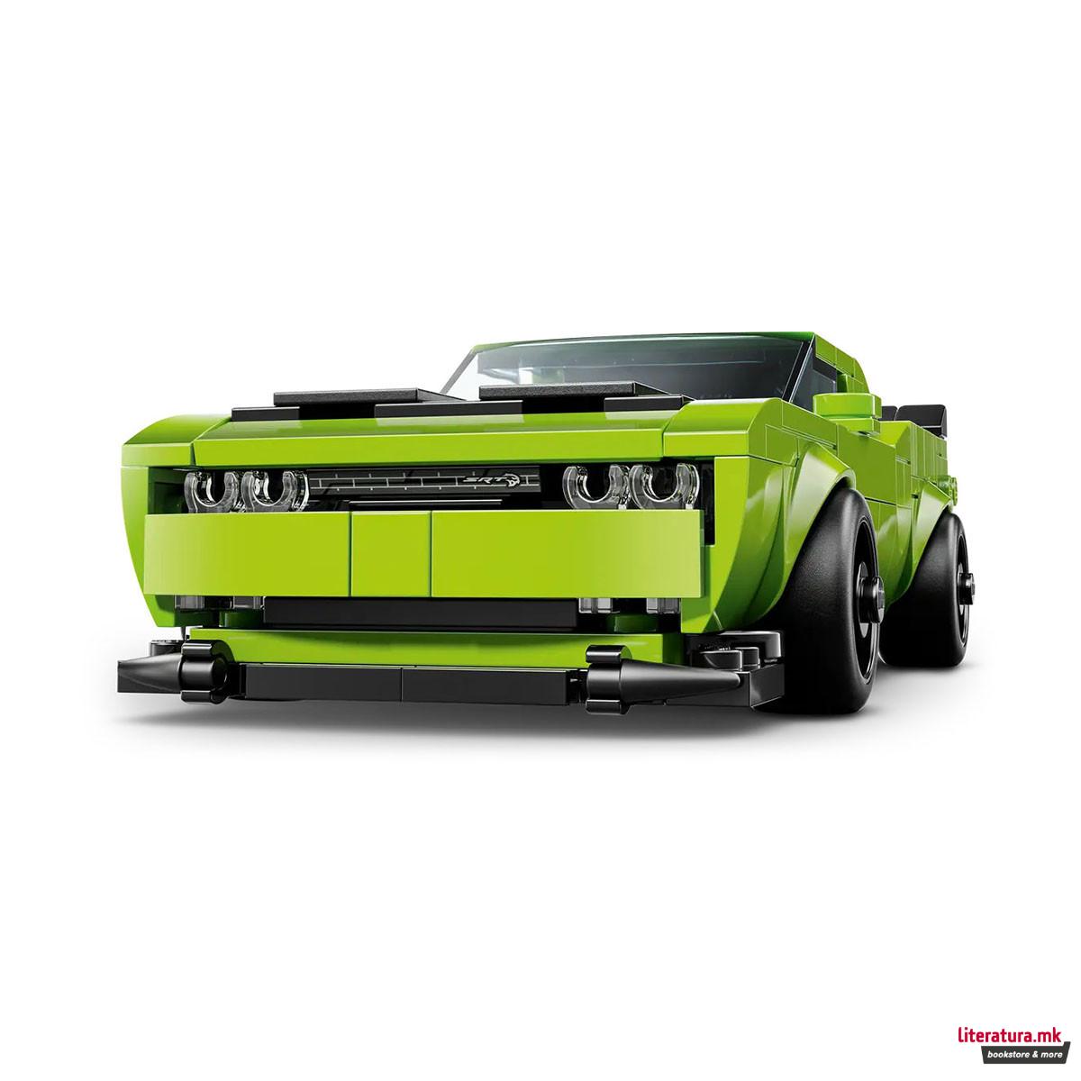 LEGO коцки, Speed Champions, Dodge Challenger SRT Hellcat Sports Car 