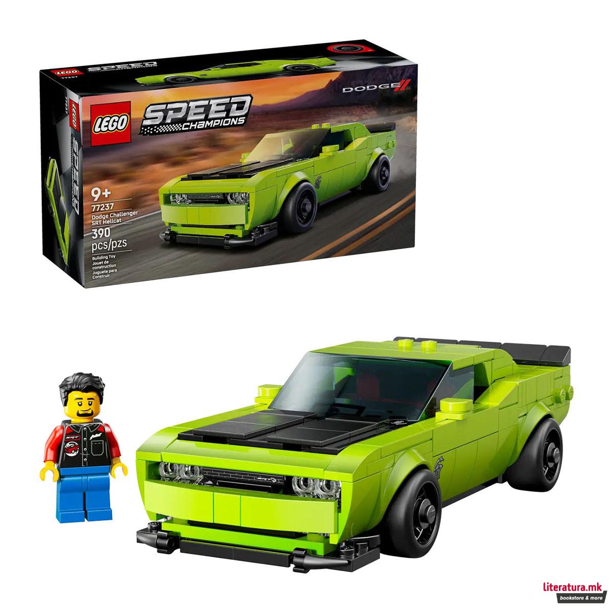 LEGO коцки, Speed Champions, Dodge Challenger SRT Hellcat Sports Car 
