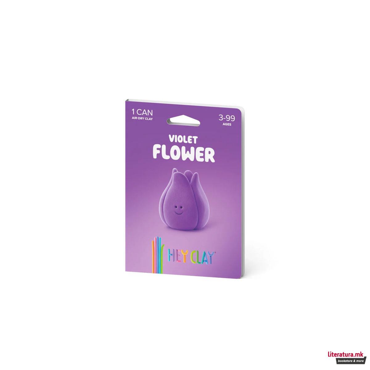 Сет за изработка со глина Violet Flower 