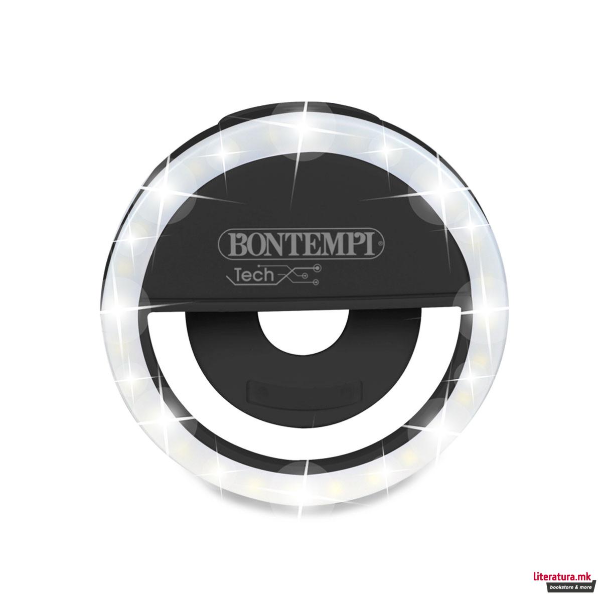 Сет од 2 мини клип-микрофони и селфи светло 