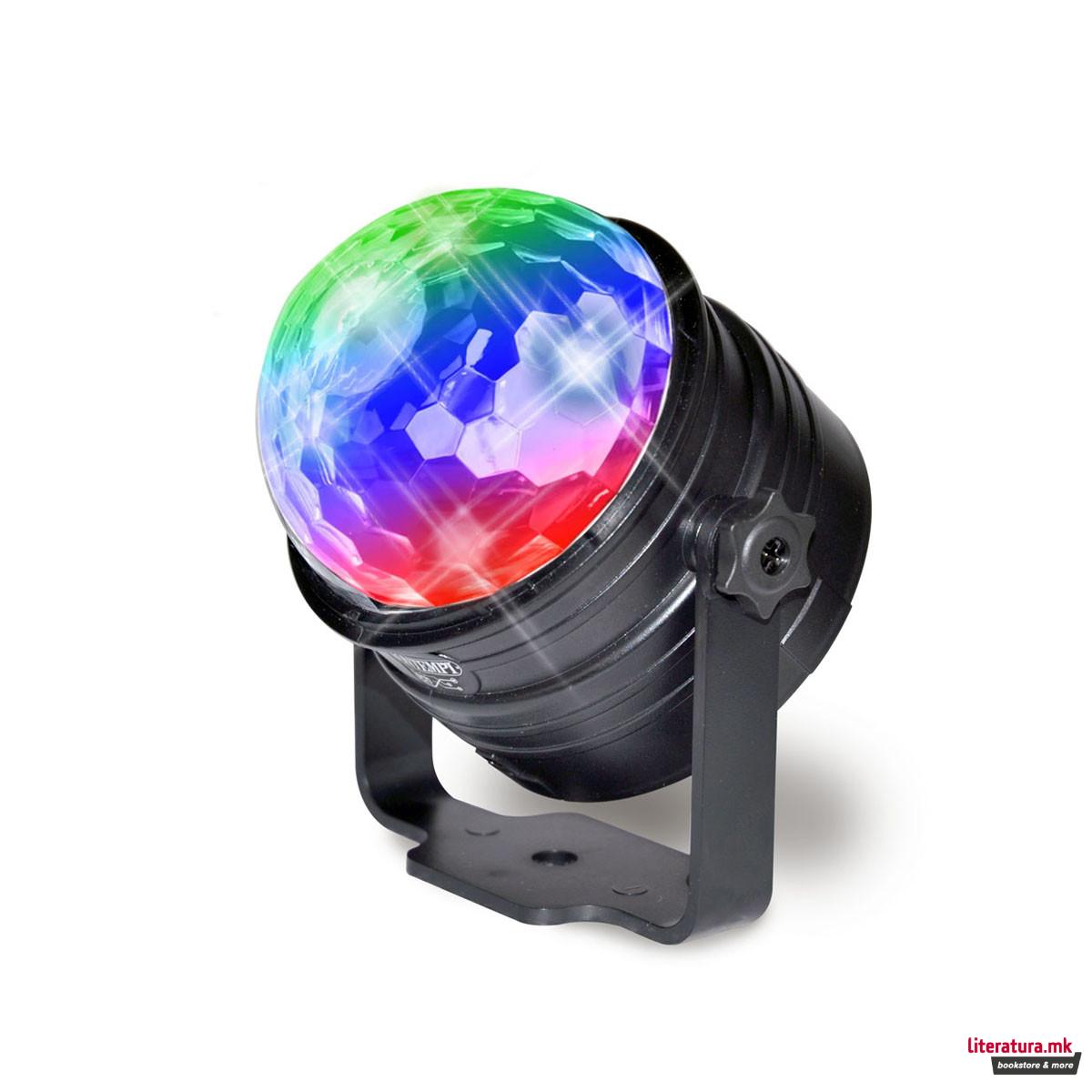 Ротирачка диско топка со LED светло со 35 ефекти 