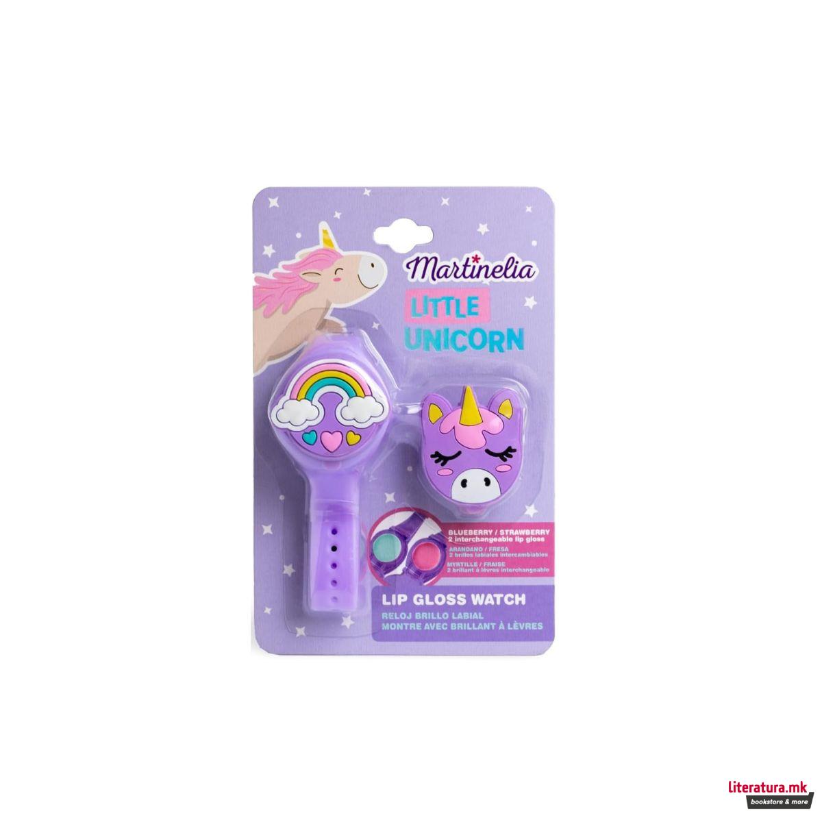 Детски часовник со сјај за усни, Little Unicorn 