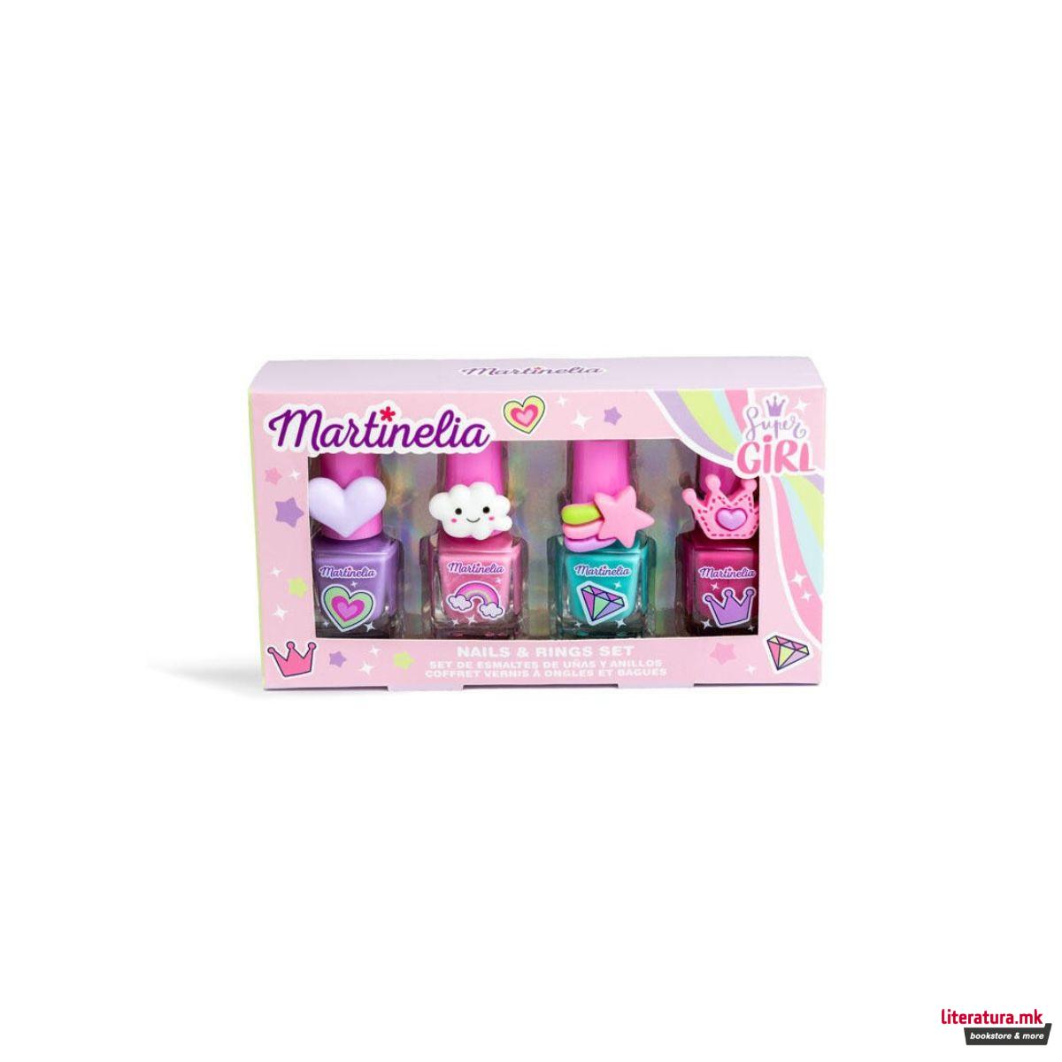 Сет од 4 лакови за нокти, Super Girl 