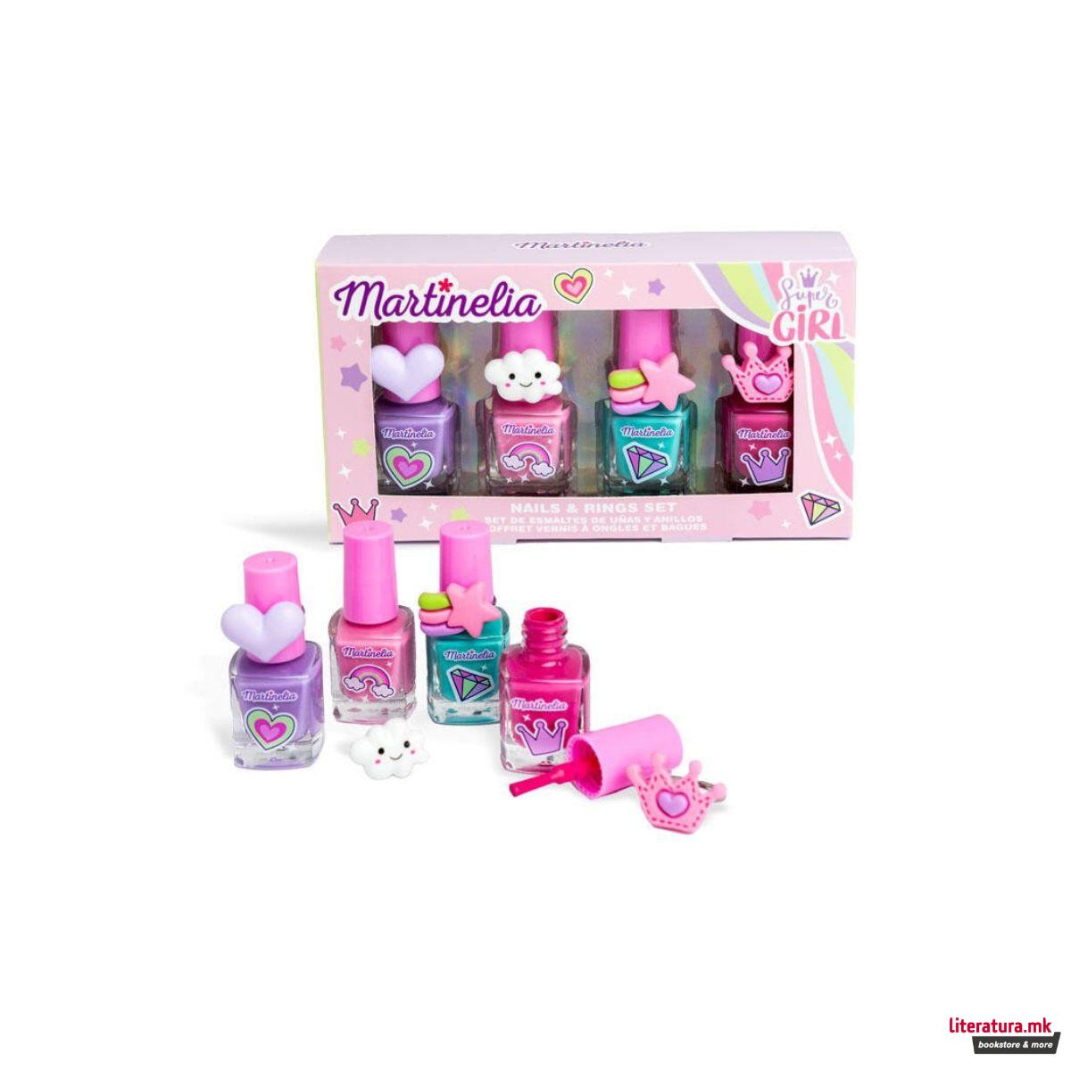 Сет од 4 лакови за нокти, Super Girl 