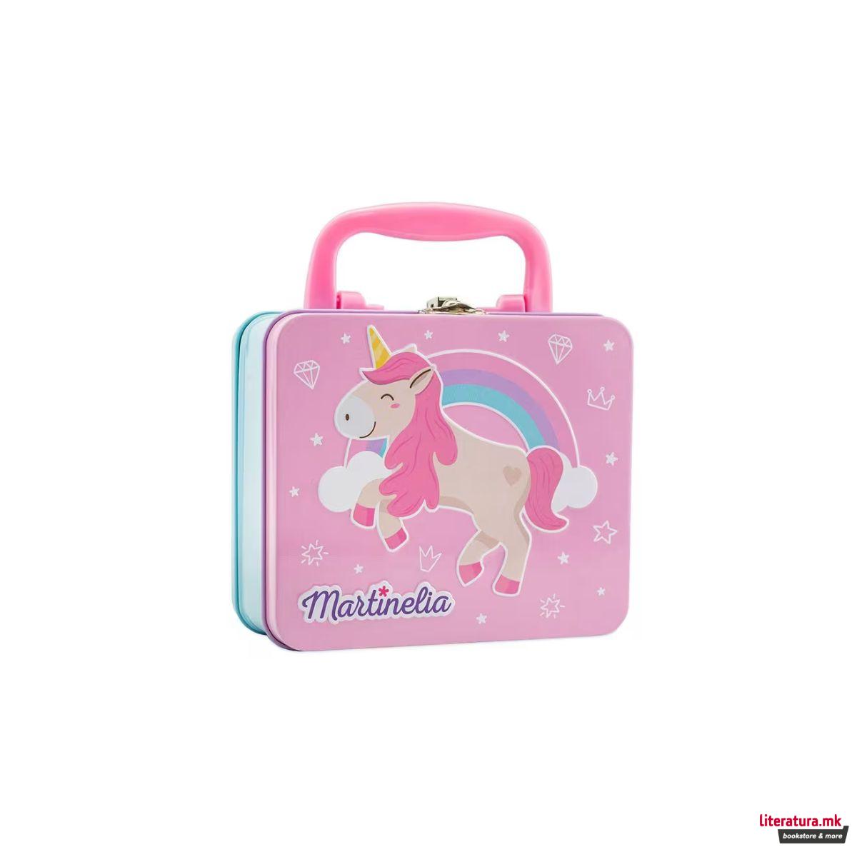 Сет детски шминки во метално куферче, Little Unicorn 