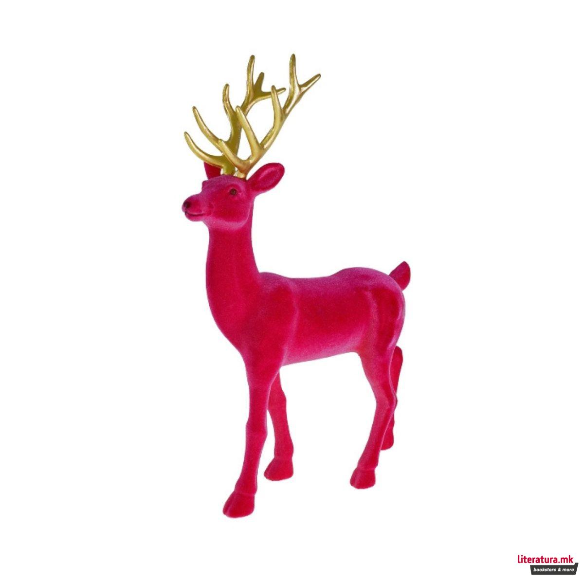 Декоративна фигура, Deer (магента, голем) 