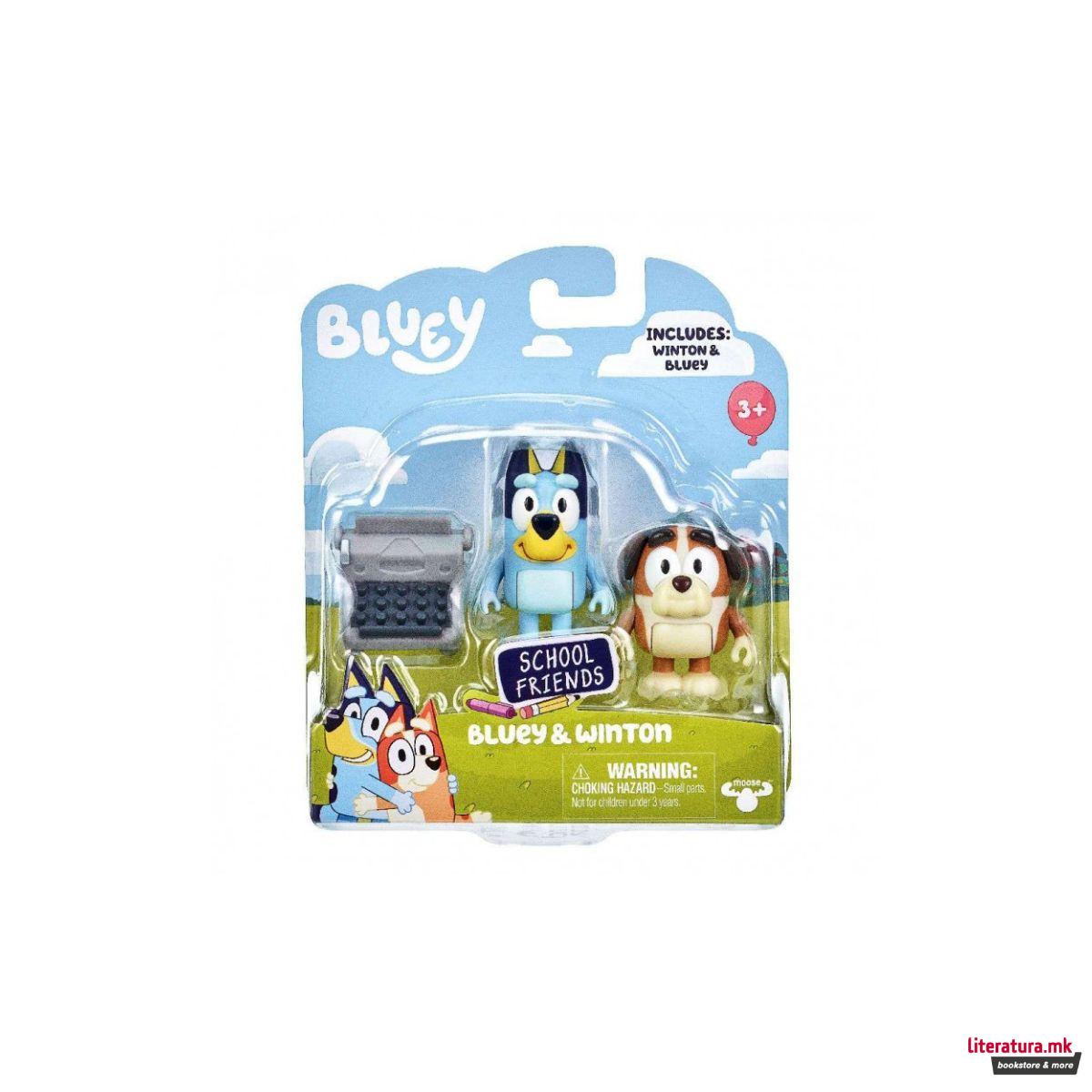 Сет фигури, Bluey: School Friends - Bluey & Winton 