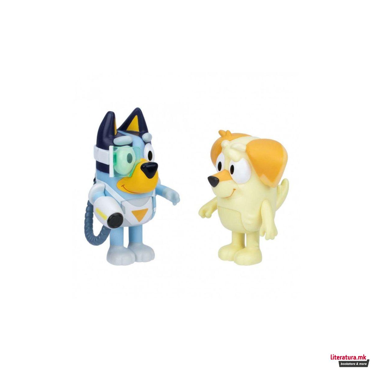 Сет фигури, Bluey: School Friends - Fairytale/Surprise Blaster Suit 