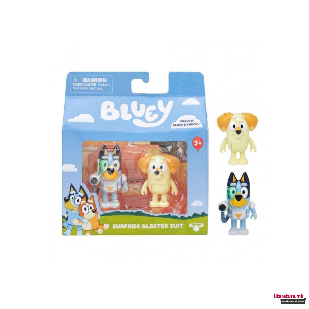 Сет фигури, Bluey: School Friends - Fairytale/Surprise Blaster Suit 
