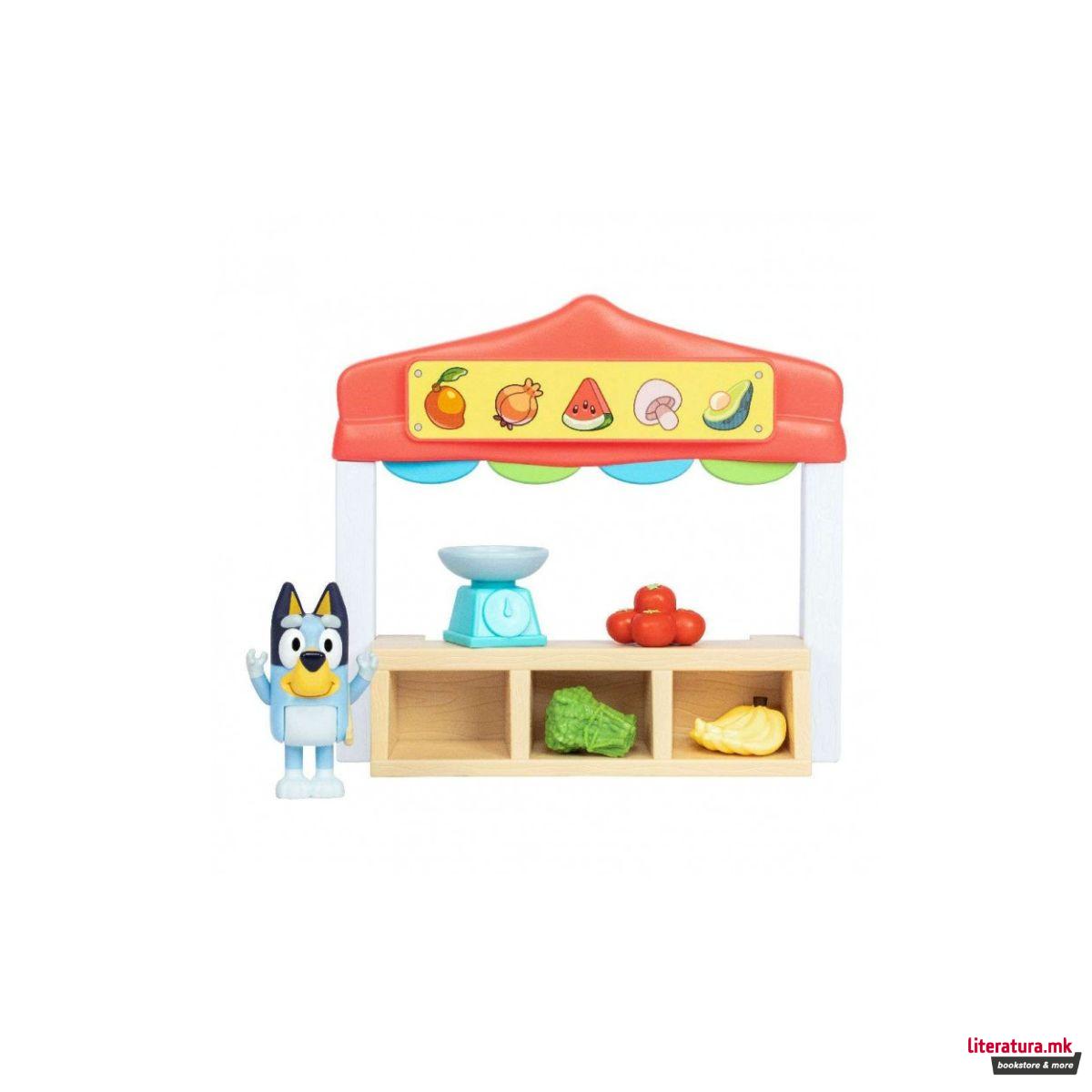 Мини сет за игра, Bluey: Farmers Market Playset 