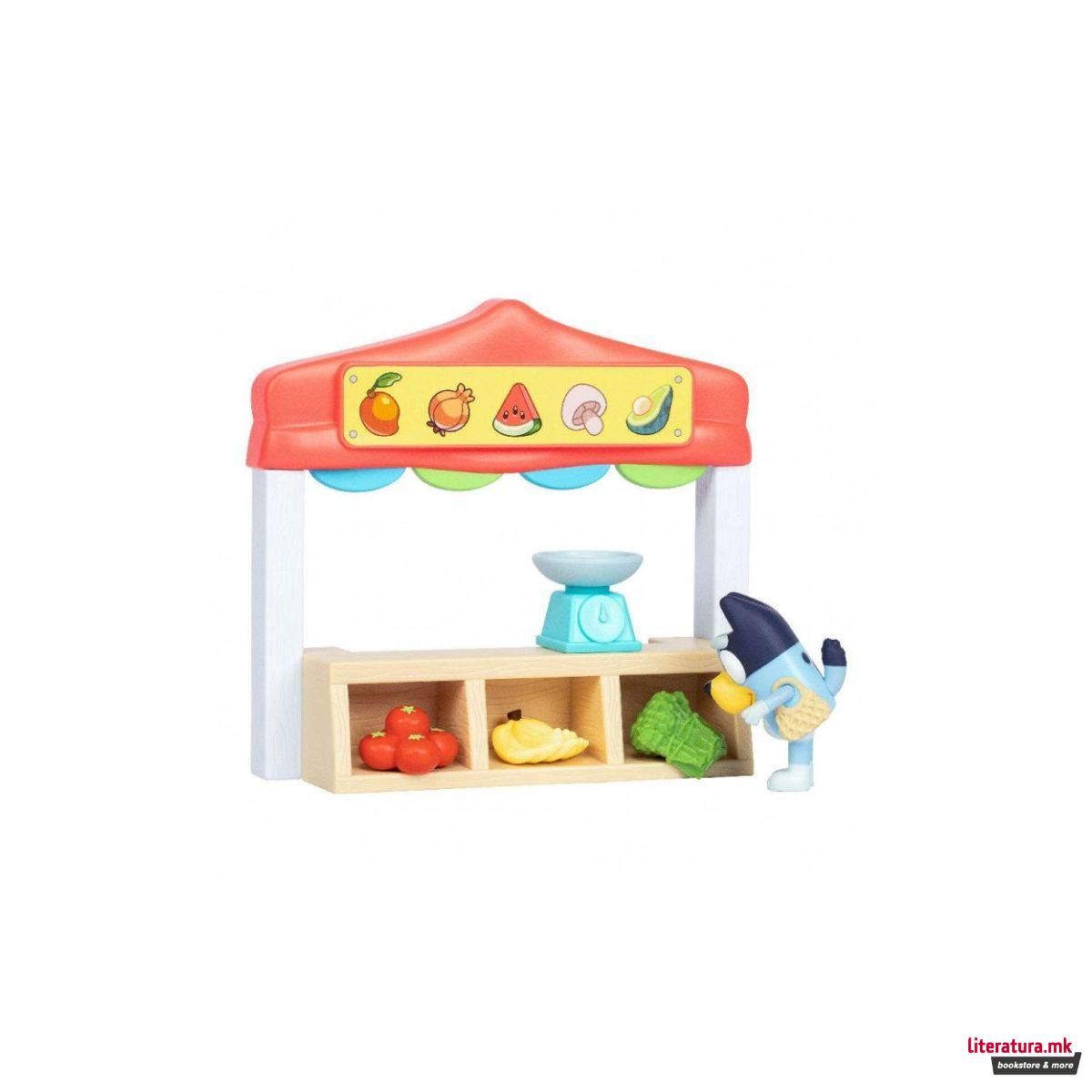 Мини сет за игра, Bluey: Farmers Market Playset 