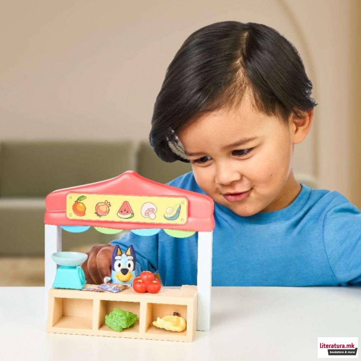 Мини сет за игра, Bluey: Farmers Market Playset 