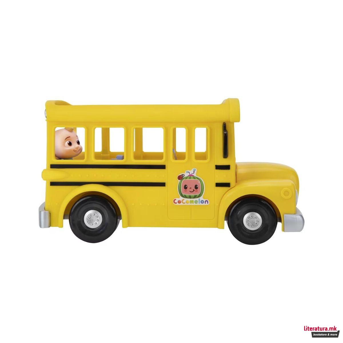 Интерактивна фигура, Cocomelon Musical Yellow School Bus + JJ 