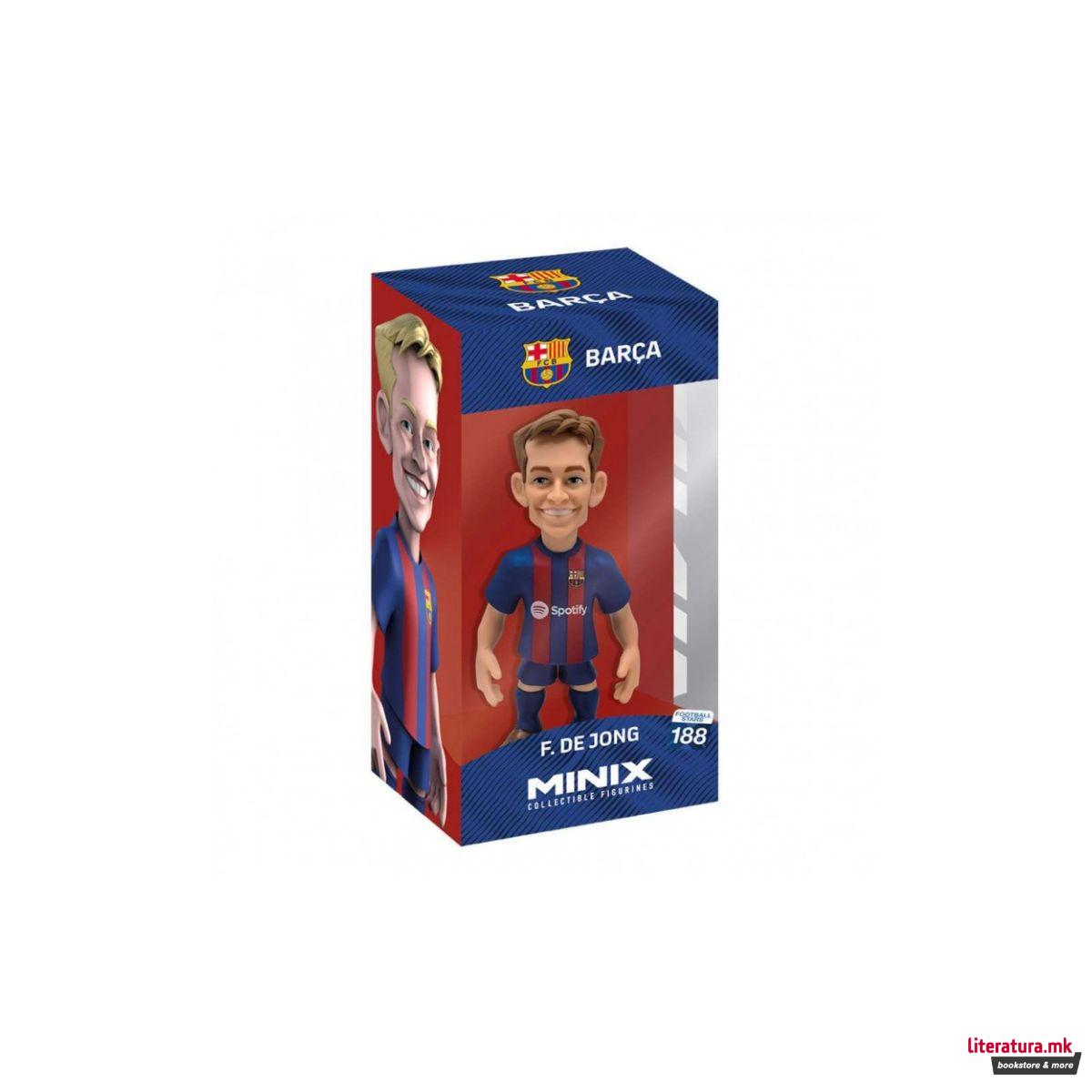 Фигура, Minix, FC Barcelona - F. de Jong, 12 cm 