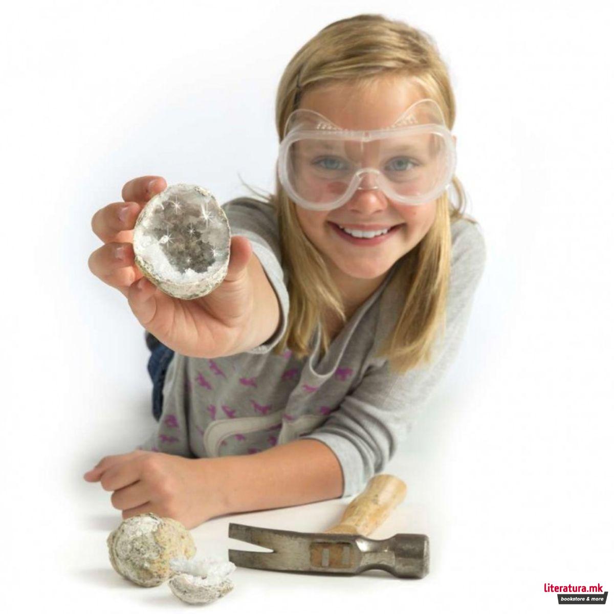 СТЕМ сет, National Geographic - Break Open 2 Geodes 