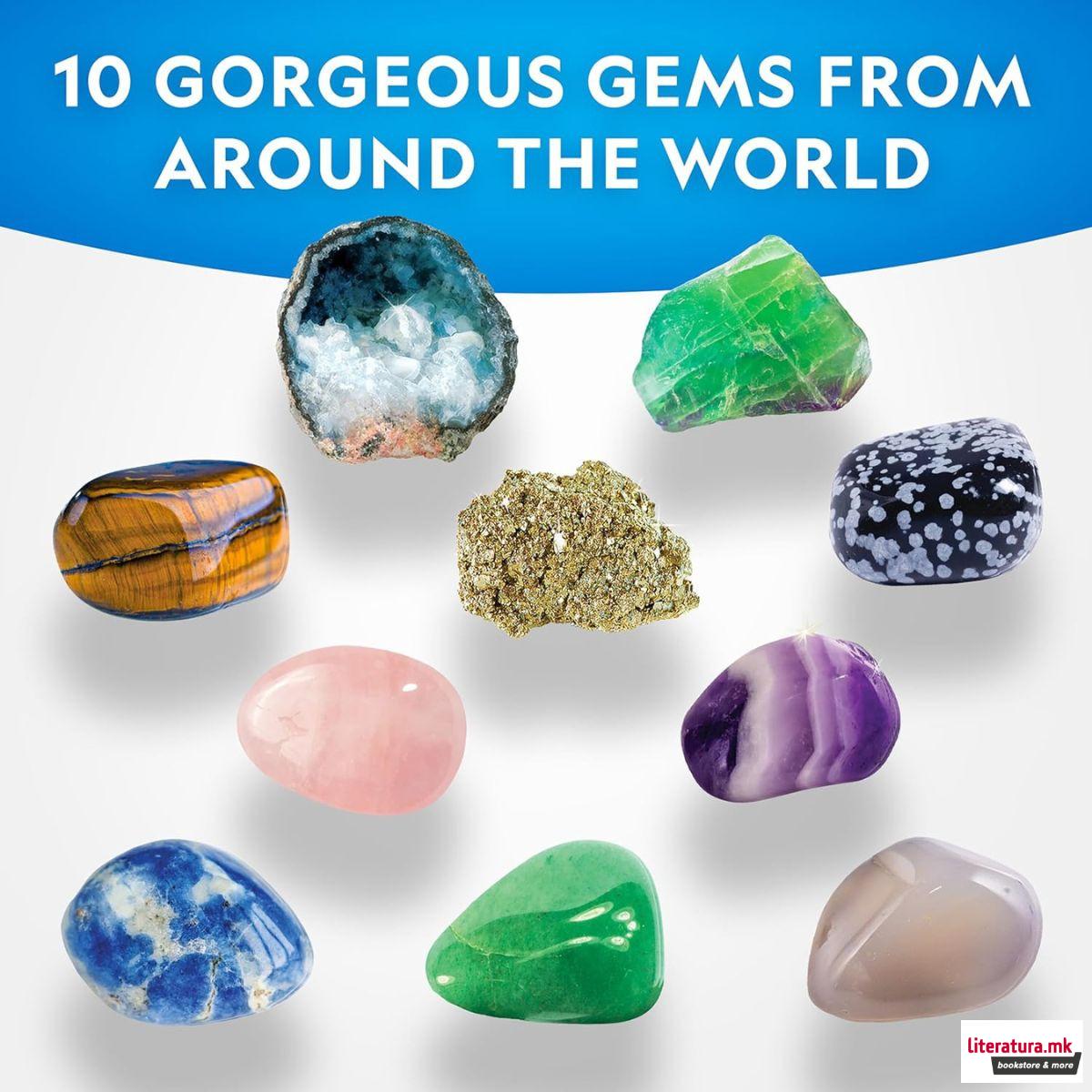 СТЕМ сет, National Geographic - Super Gemstone Dig Kit 