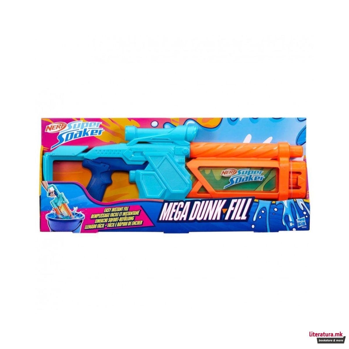 Пиштол на вода NERF Super Soaker Mega Dunk-Fill Water Blaster 