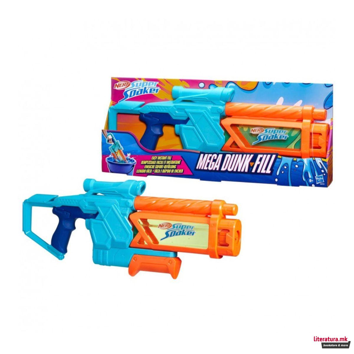 Пиштол на вода NERF Super Soaker Mega Dunk-Fill Water Blaster 