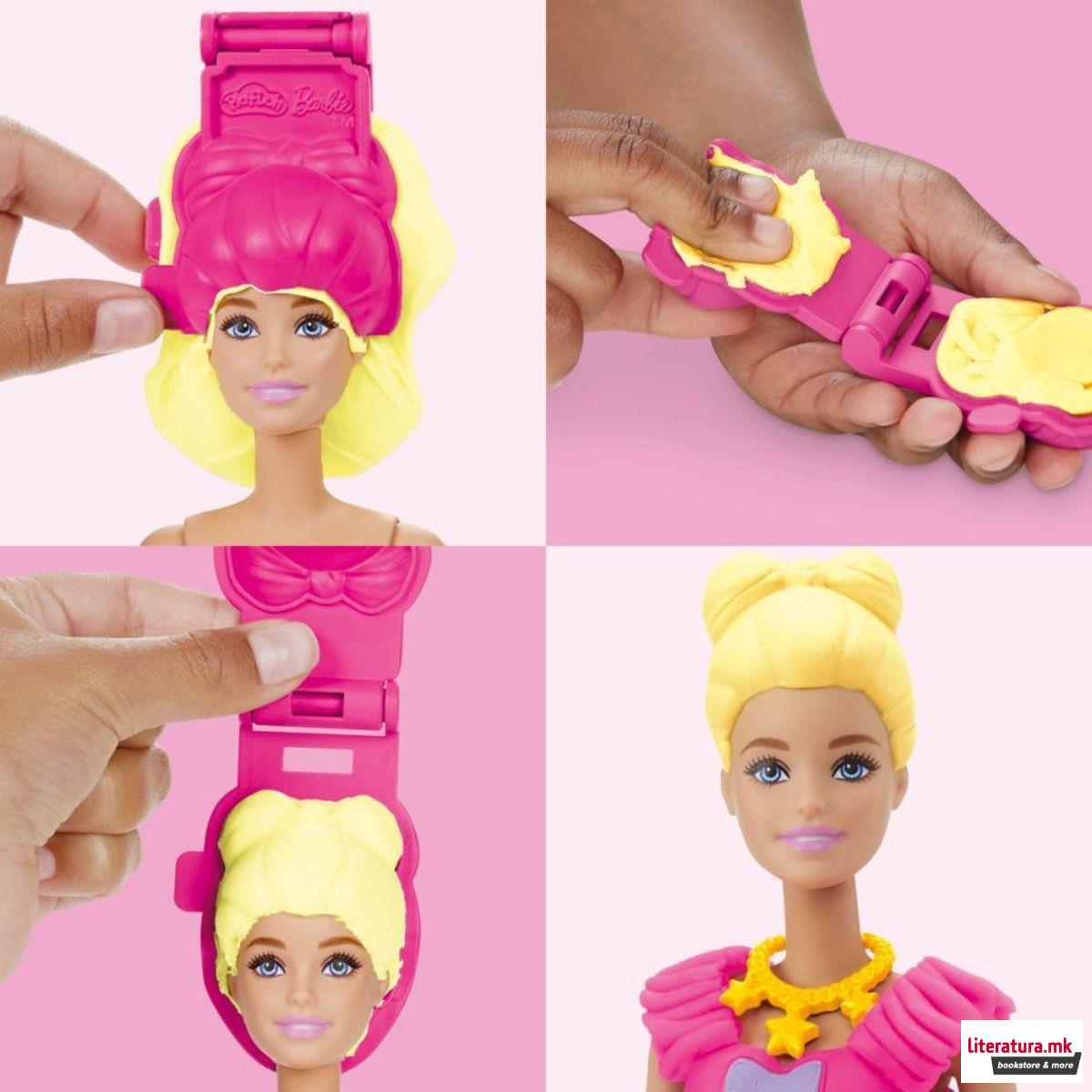 Сет за игра, Play-Doh: Barbie Designer - Ruffles & Bows 