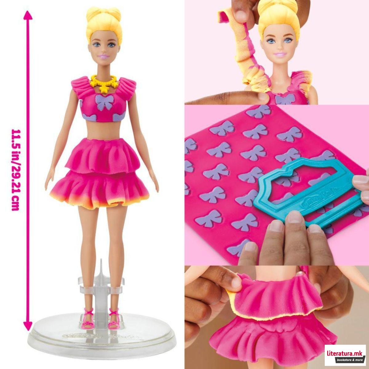 Сет за игра, Play-Doh: Barbie Designer - Ruffles & Bows 