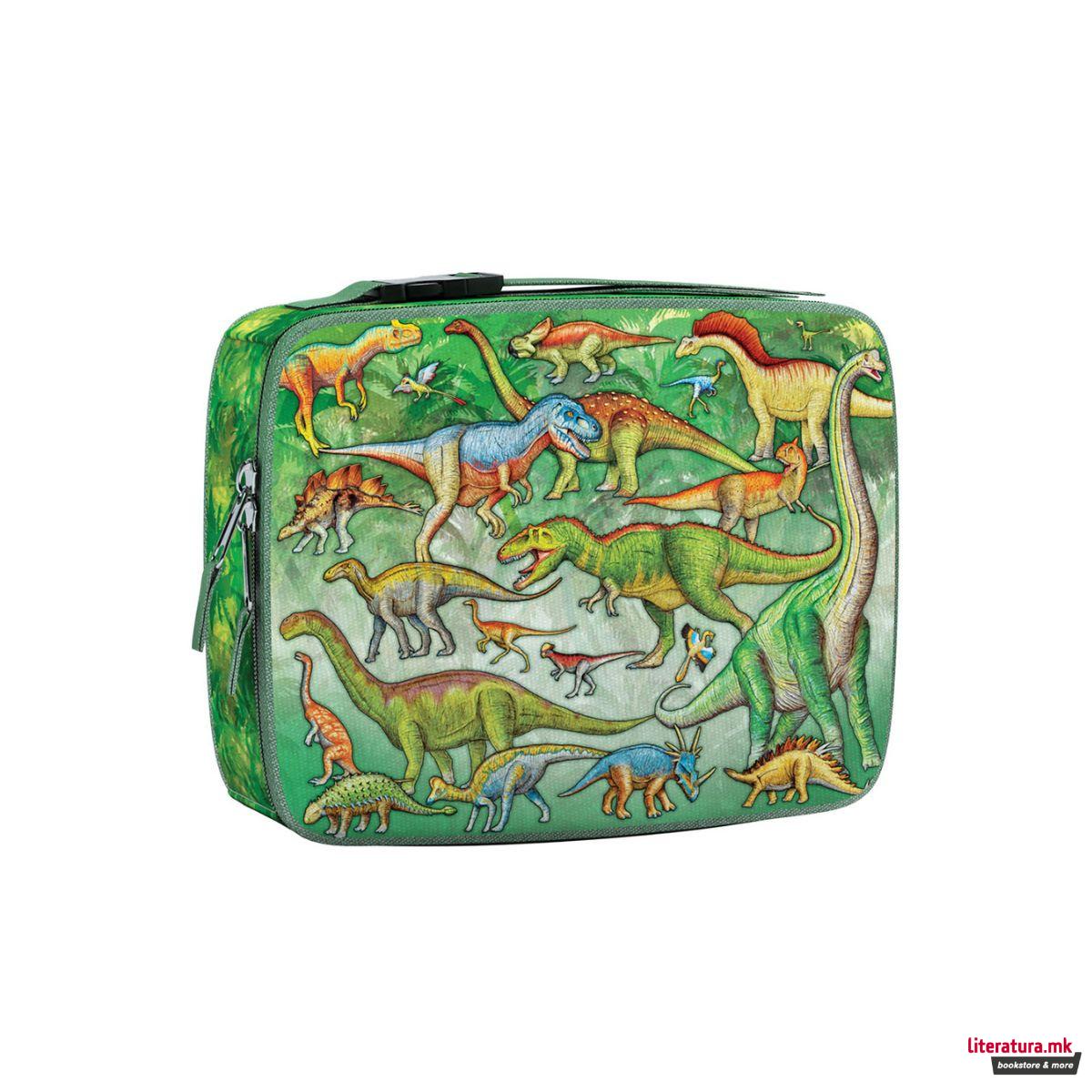 Сложувалка во торбичка за ужинка, Dinosaurs, 100 парчиња 