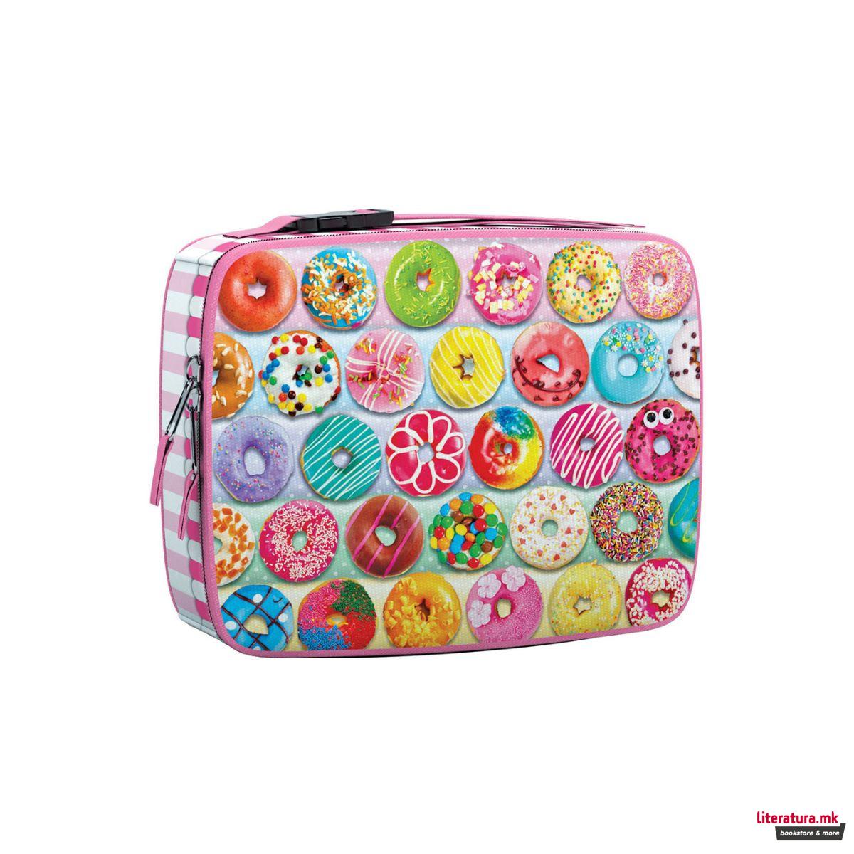 Сложувалка во торбичка за ужинка, Delightful Donuts, 100 парчиња 