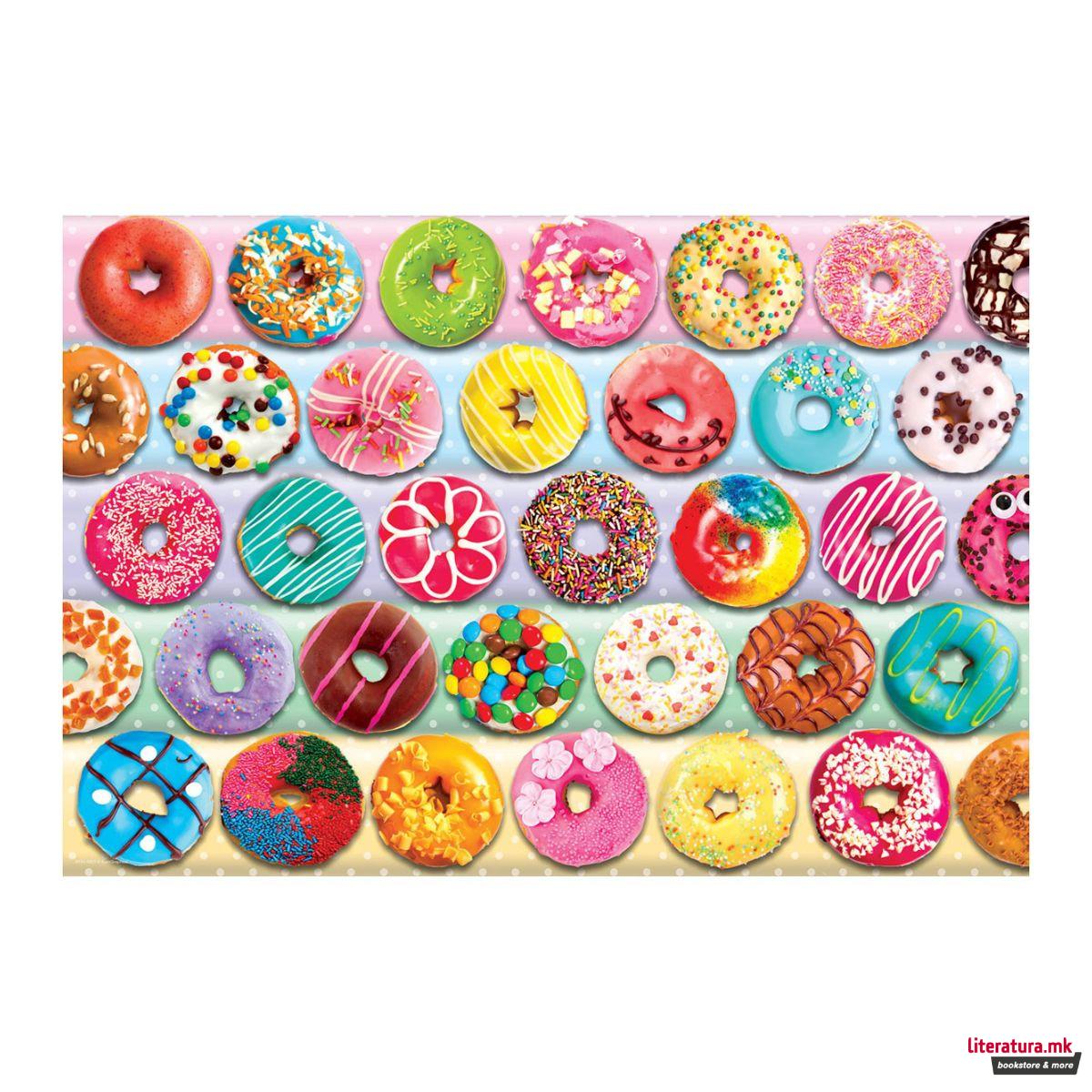 Сложувалка во торбичка за ужинка, Delightful Donuts, 100 парчиња 