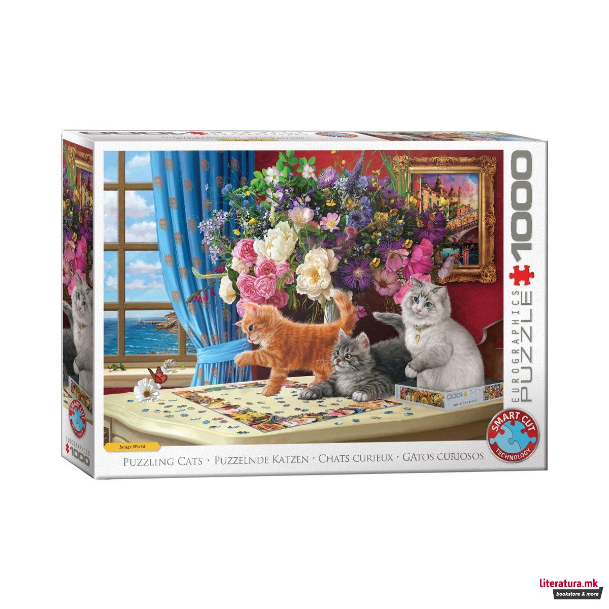 Сложувалка, Puzzling Cats, 1000 парчиња (Smart Cut) 