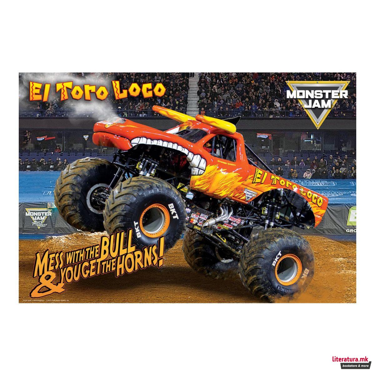Сложувалка во торбичка за ужинка, Monster Jam: El Toro Loco, 100 парчиња 