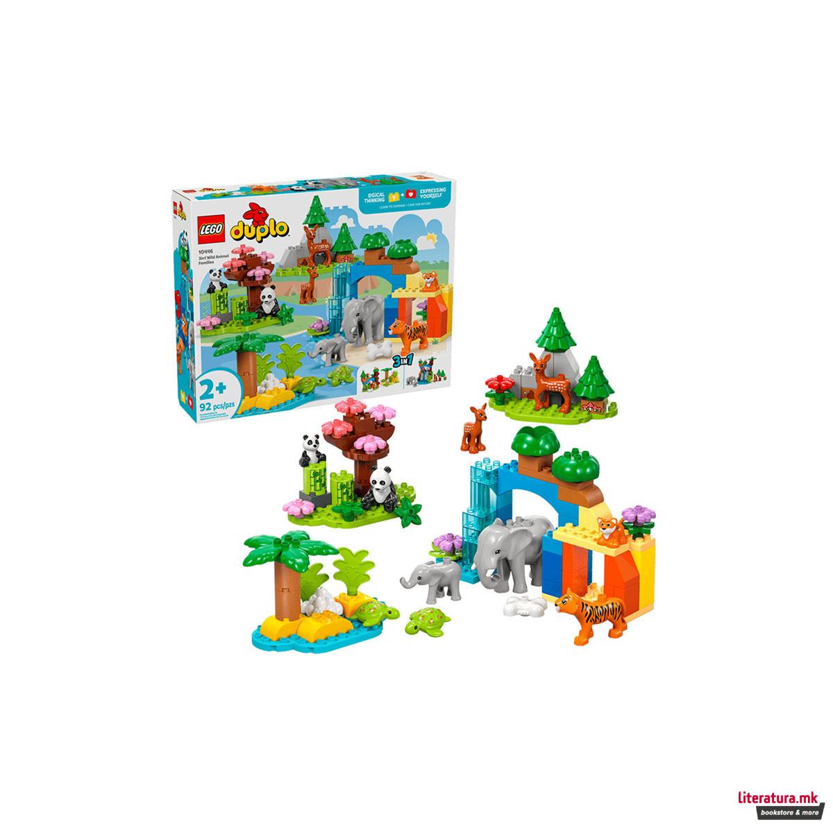 LEGO коцки, Duplo, 3in1 Wild Animal Families 