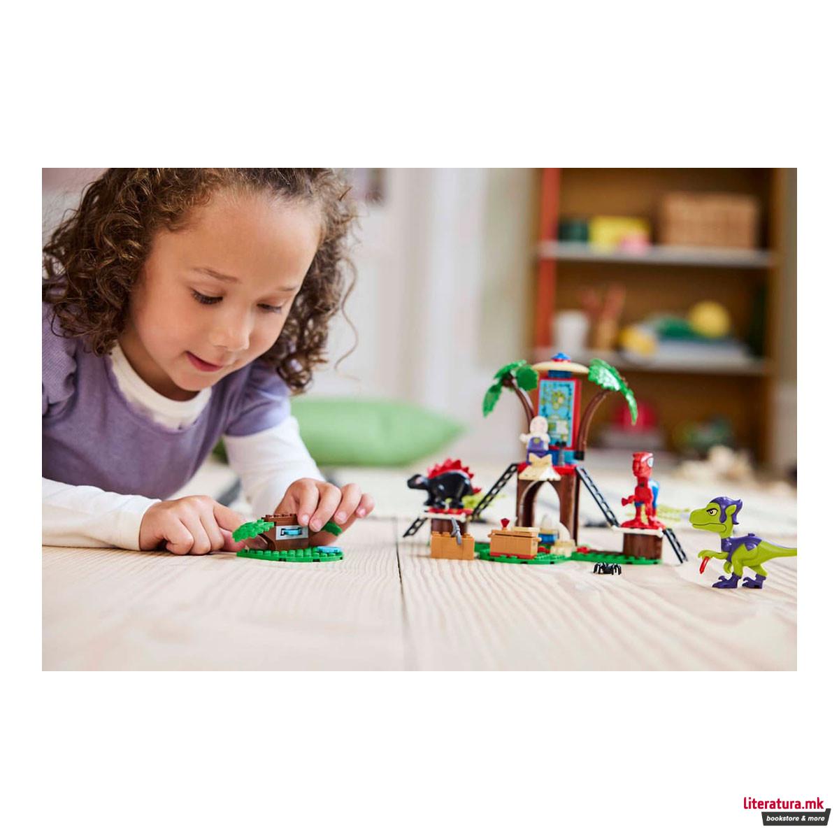 LEGO коцки, Marvel, Spidey and Gobby's Raptor Battle at Tree House HQ 