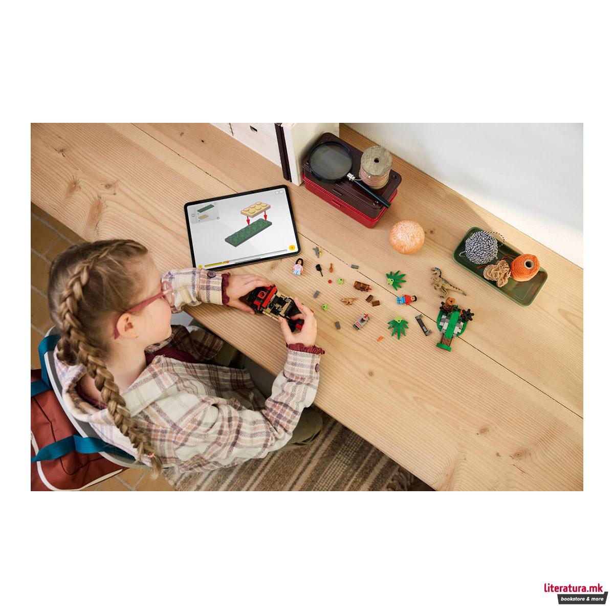 LEGO коцки, Jurassic World, Raptor Off-Road Escape 