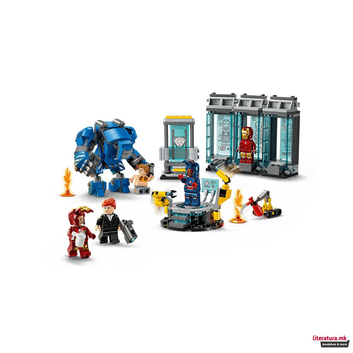 LEGO коцки, Marvel, Iron Man's Laboratory: Hall of Armor 