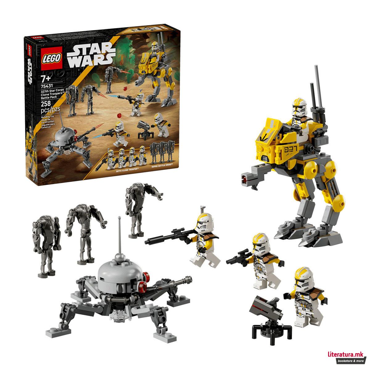 LEGO коцки, Star Wars, 327th Star Corps Clone Troopers™ Battle Pack 