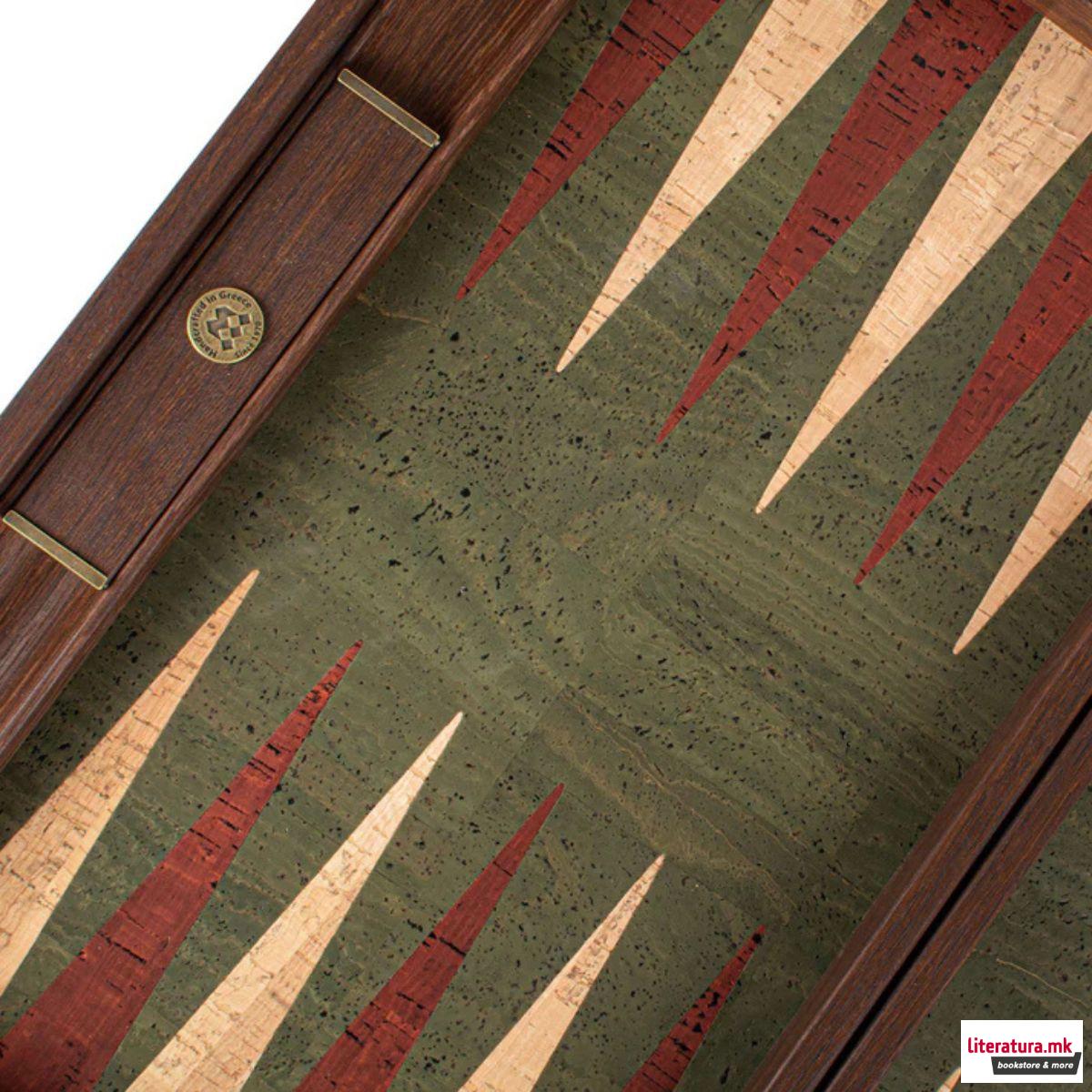 Сет за табла, Premium Handcrafted Green Natural Cork 