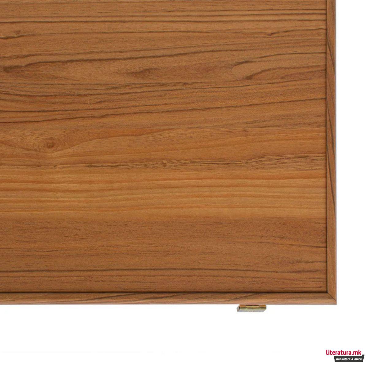 Сет за табла, Premium Handcrafted Turquoise Natural Cork 