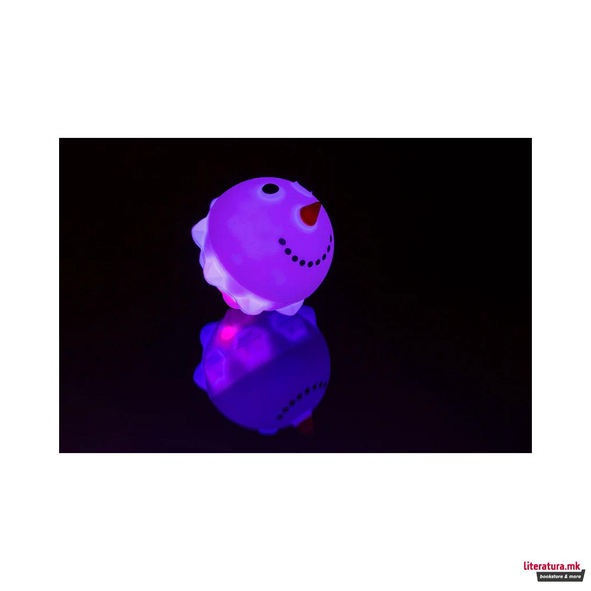 Анти-стрес топче со LED, Xmas Squeeze Pops, 3 дизајни 