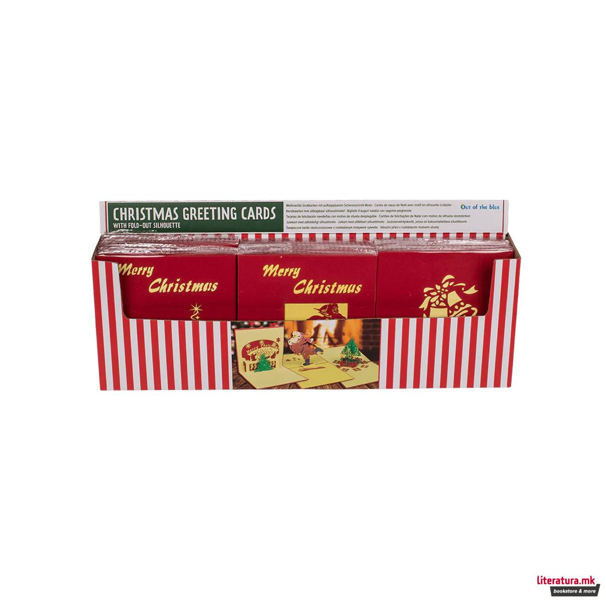 Новогодишна честитка 3D, 3 дизајни 