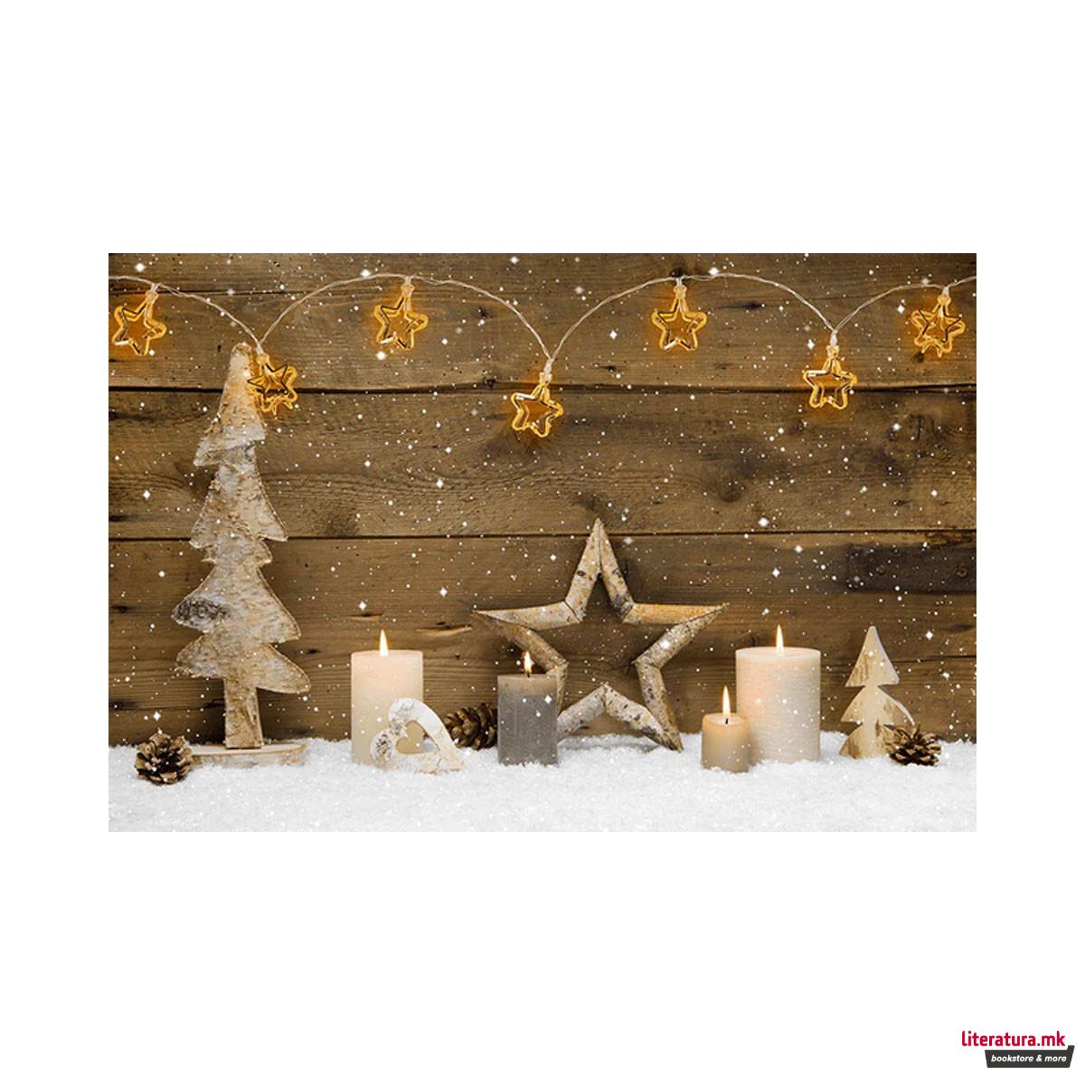 10 LED ламбички - 3D Ѕвезди 