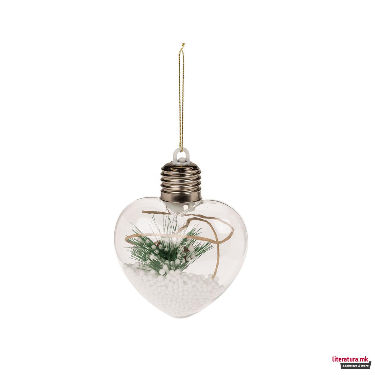 Лампион со LED, Топка/Ѕвезда/Срце 