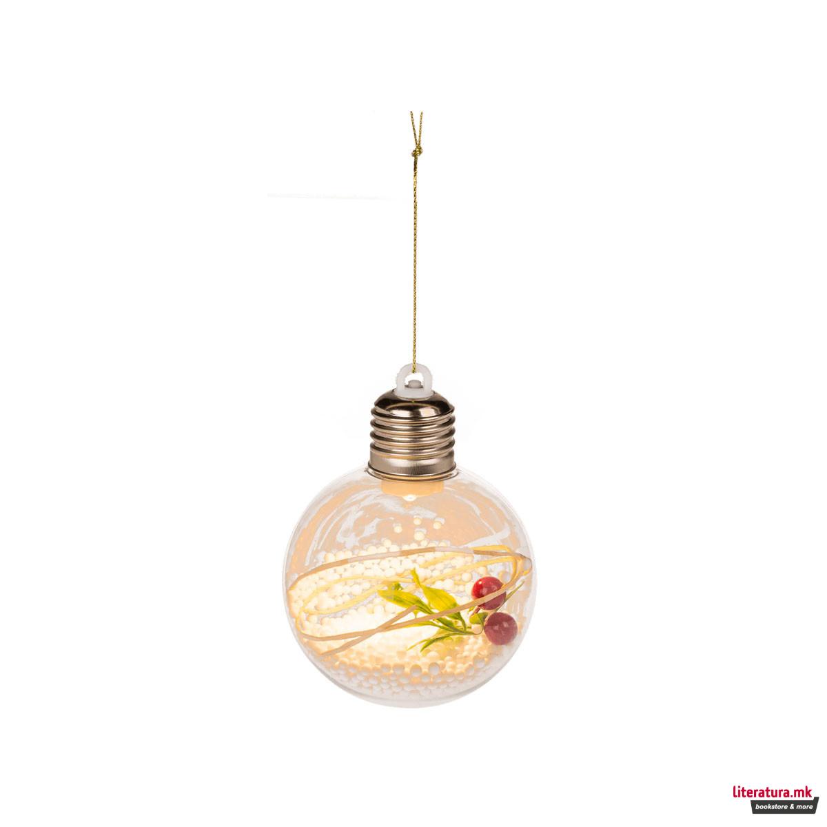 Лампион со LED, Топка/Ѕвезда/Срце 