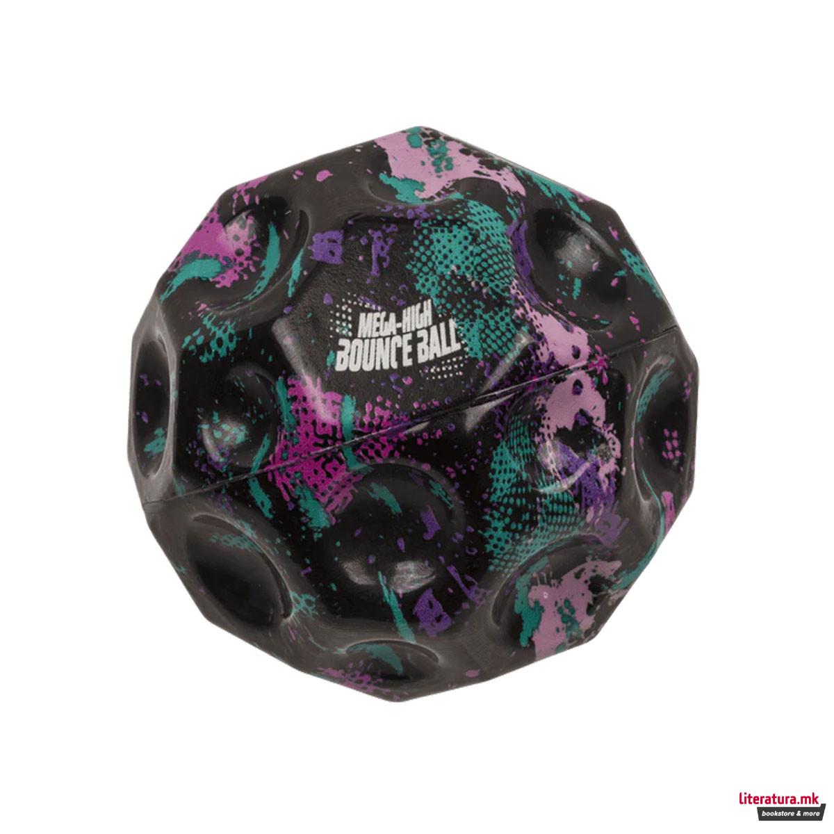 Гумено топче-скокалче Mega High Bounce Ball, 10cm 