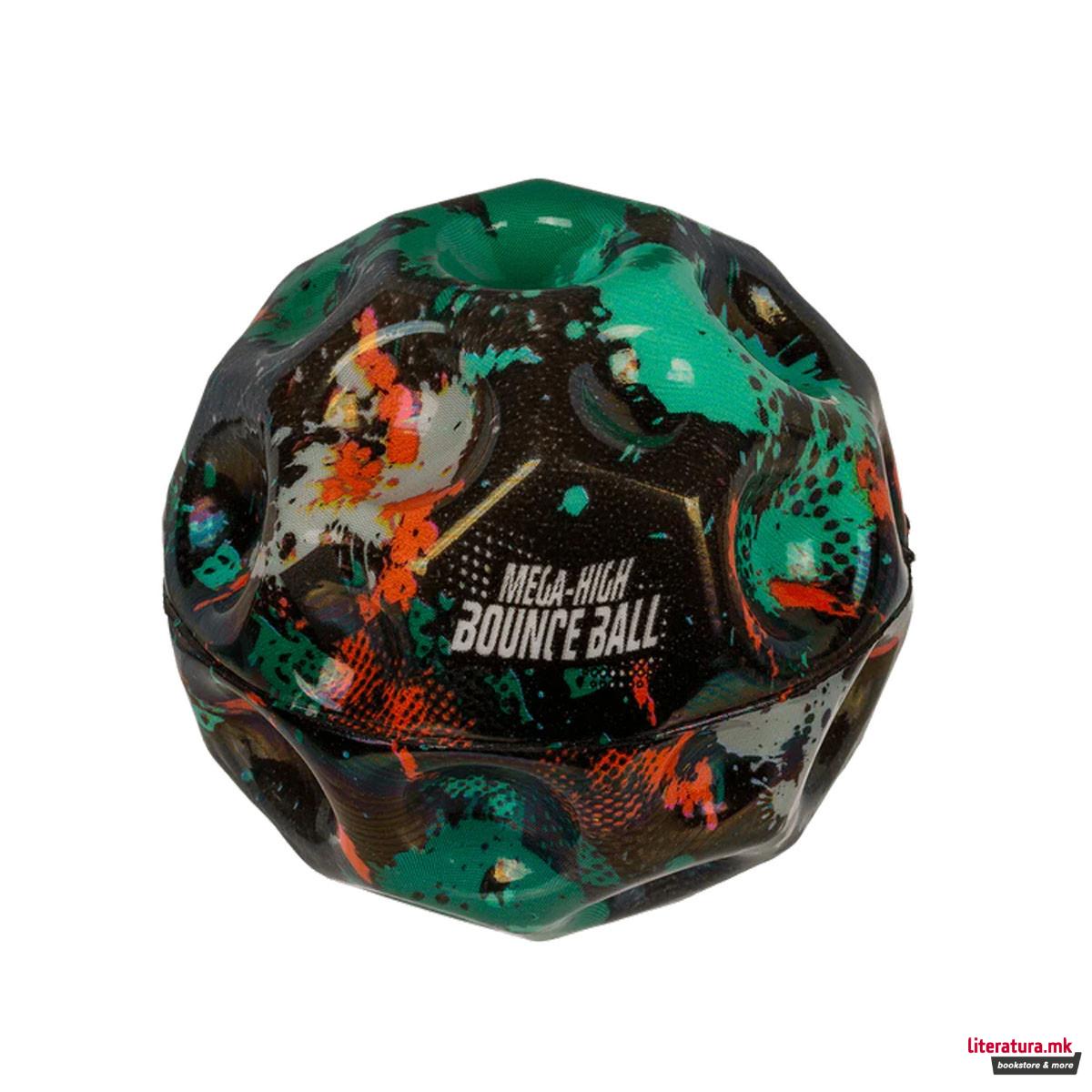 Гумено топче-скокалче Mega High Bounce Ball, 7cm 