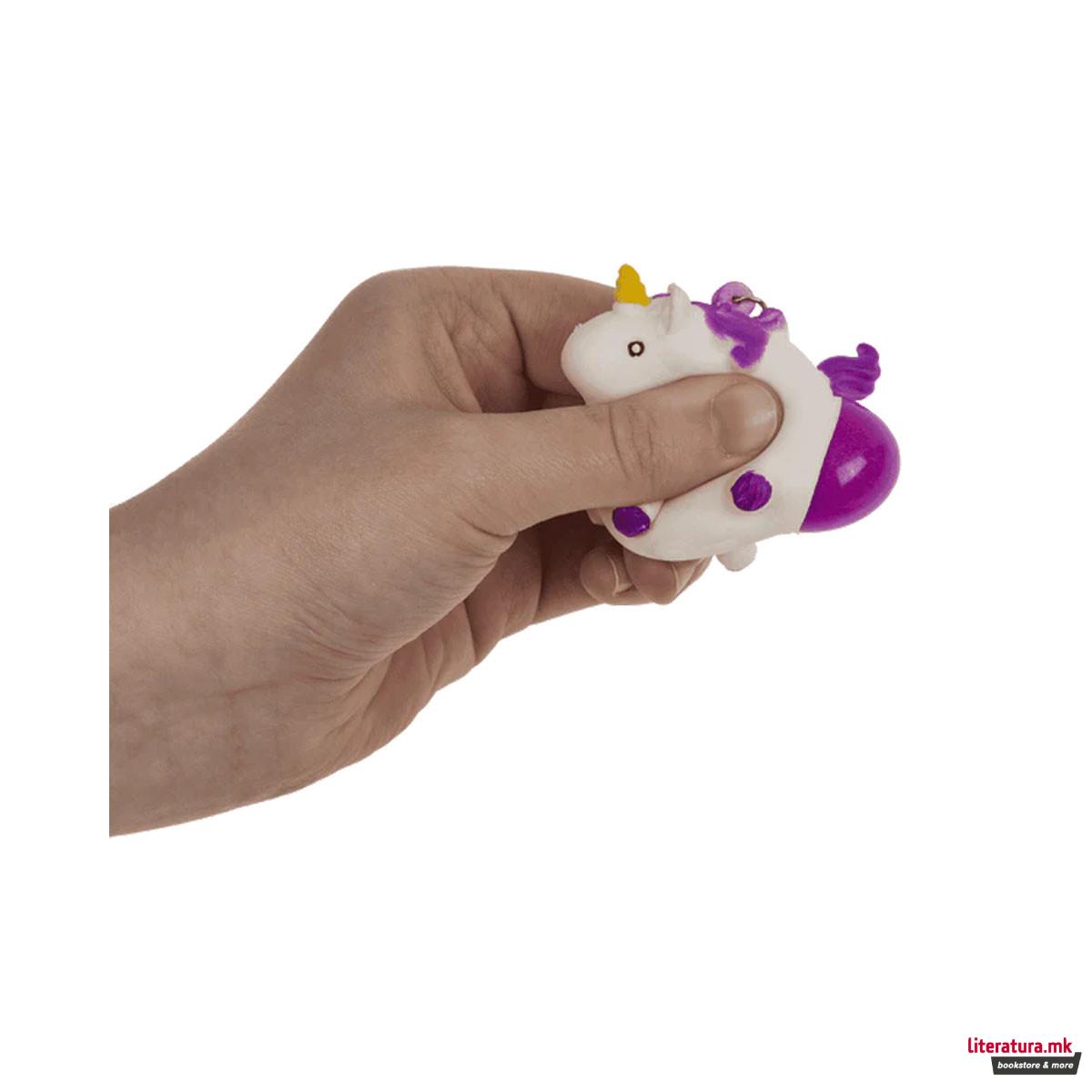 Гумен приврзок за клучеви, Squeeze Unicorn II, 2 бои 