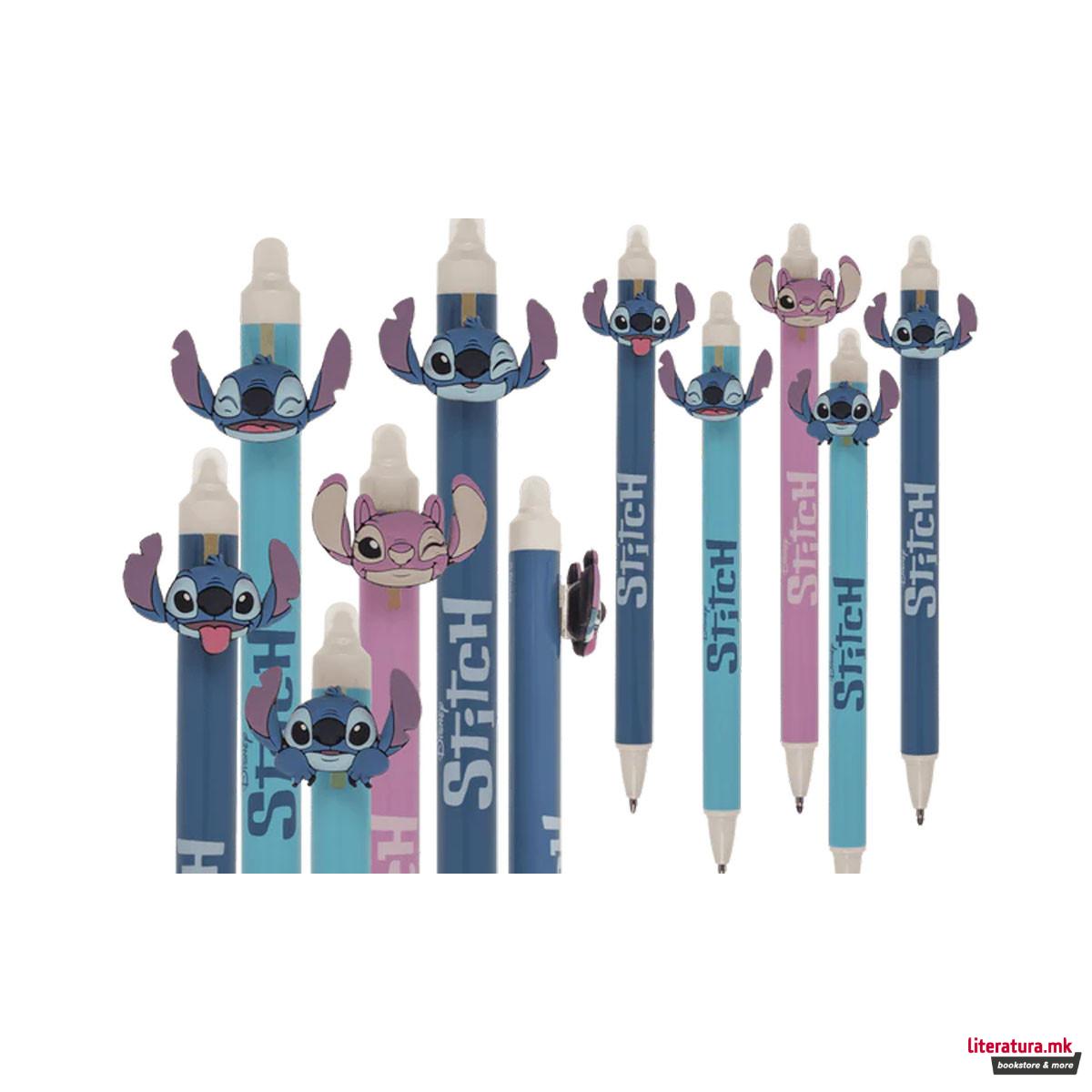 Пиши-бриши пенкало Stitch, 5 дизајни 