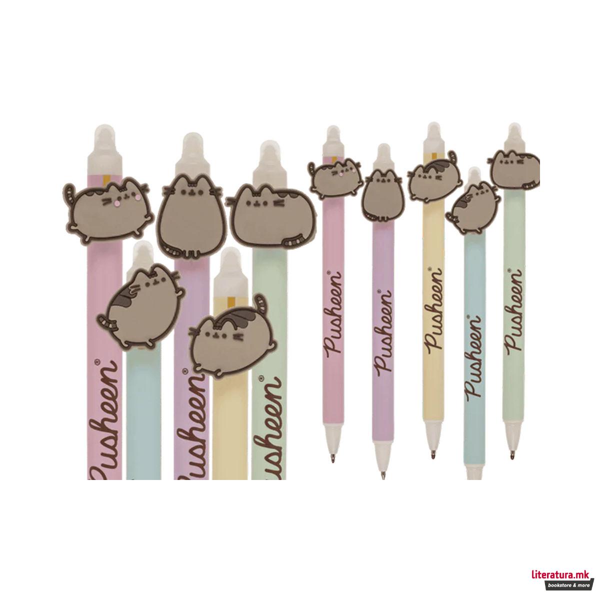 Пиши-бриши пенкало Pusheen, 5 дизајни 