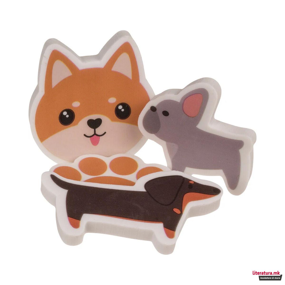 Сет од 4 гуми за бришење Dogs 